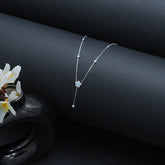 925 Silver Floweret Pendant  Chain